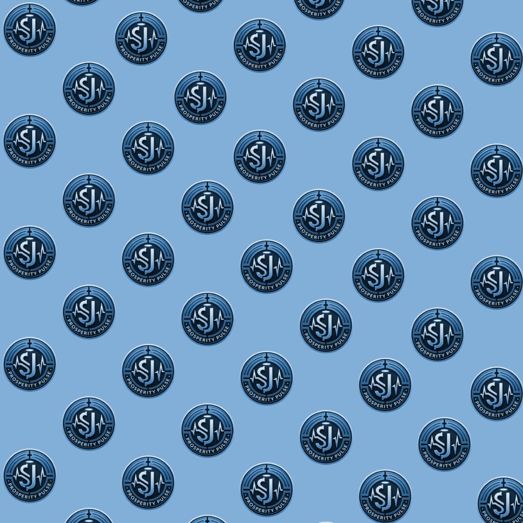 SJ Prosperity Pulse logo background pattern SJ Prosperity Pulse logo background pattern